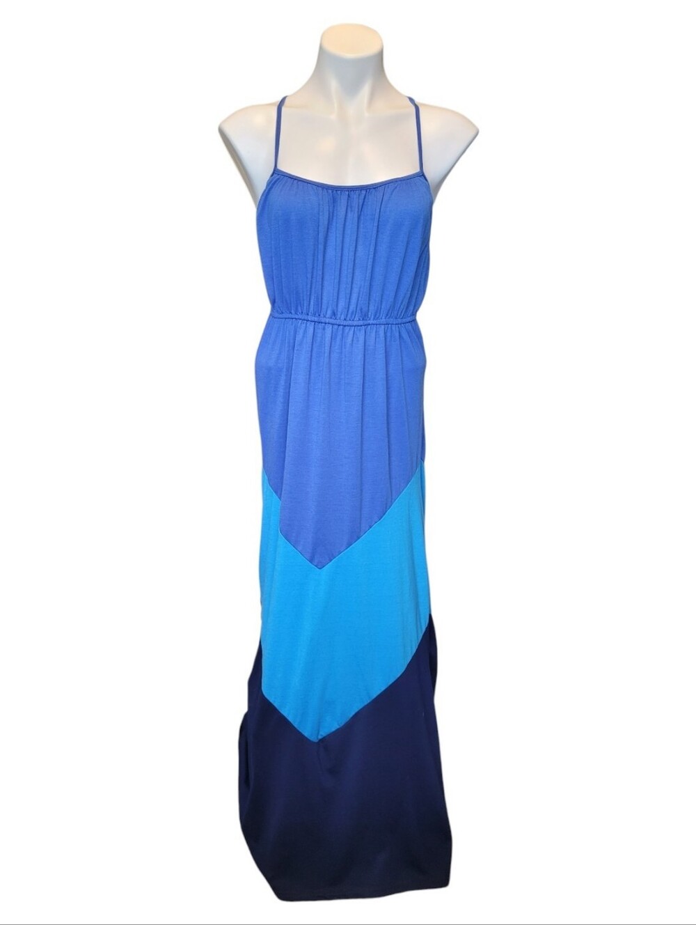 Hot Product Vintage Y2K Large Blue Maxi Dress